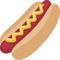 Hot Dog emoji on Facebook